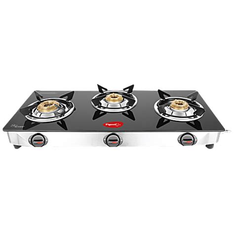 pigeon by stovekraft favourite glass top 3 burner gas stove